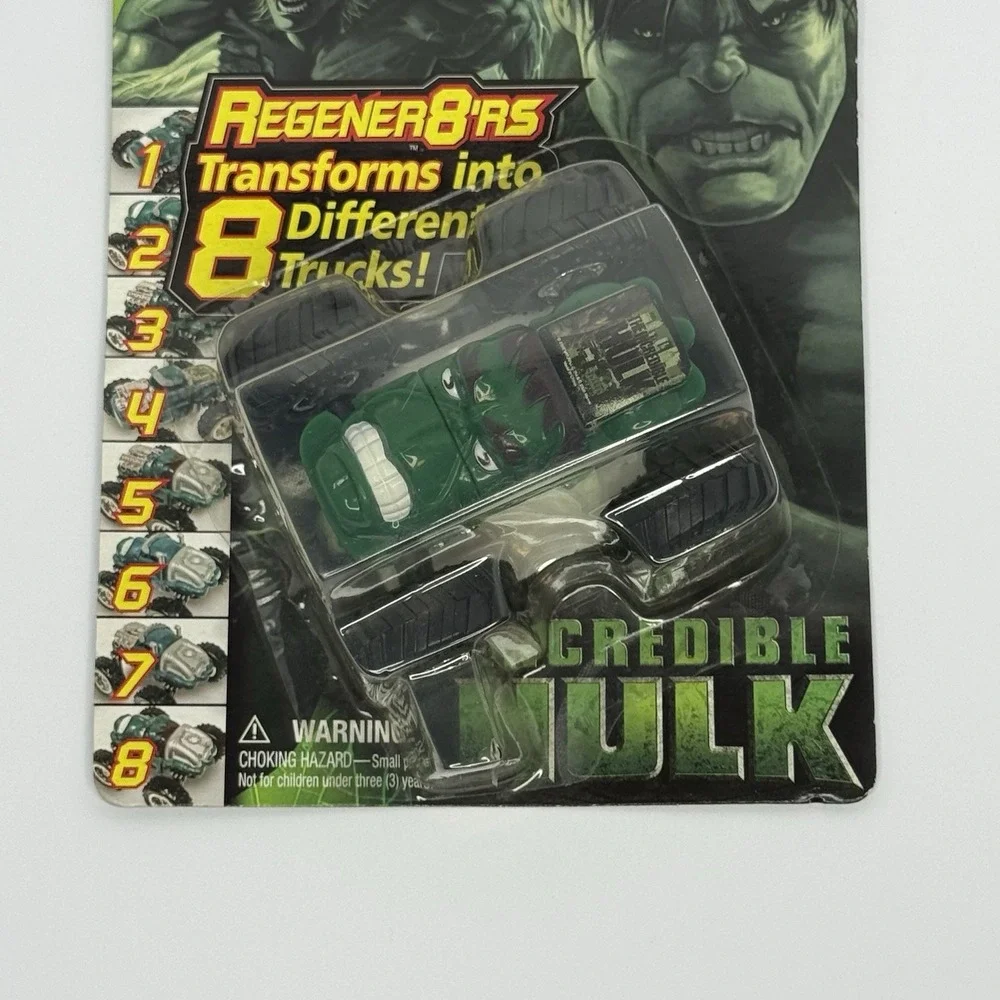 Marvel Regener8'rs 2008 Incredible Hulk Transforming Monster Truck NOS